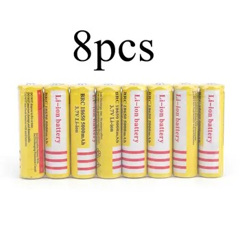 

18650 GTL Li-ion 5000mAh 3.7V Red High-Capacity Power Rechargeable Battery for LED Torch Flashlight Torch Batteries