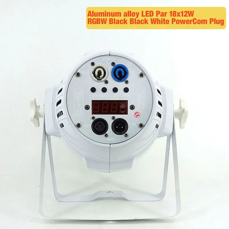 4in1White PowerCom SHEHDS 18x18 Вт большой алюминиевый AlloyRGBWA+ UV6IN1LED Par DMX512 управление Профессиональный DJDisco шоу диско Эффект Освещение - Цвет: 4in1White PowerCom