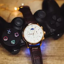 2021 nuevos relojes para hombre en este momento superior de la marca de lujo de cuero reloj de cuarzo Casual de los hombres deporte impermeable reloj Relogio Masculino + caja