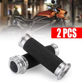 

1" (25mm) Soft Aluminum and Rubber Hand Grips Handle bar Motorcycle Accessories