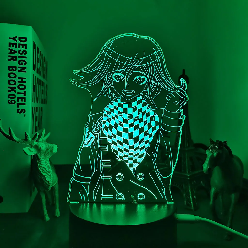 3D anime Kokichi Oma Lamp Danganronpa Led Night Light for Room Decoration Child Gift Danganronpa Acrylic Table Lamp Kokichi Oma candle night