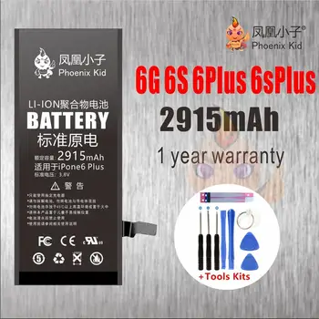 

Phoenix Kid Original Battery for iPhone 6G I6 6 6S PLUS Mobile Phone Replacement Bateria High Capacity Lithium Polymer Batteries