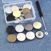 10pcs Screw-free Jeans Buttons Adjustable Detachable Buttons Change Pants Waist Circumference Waist Buckle Set With Box 1