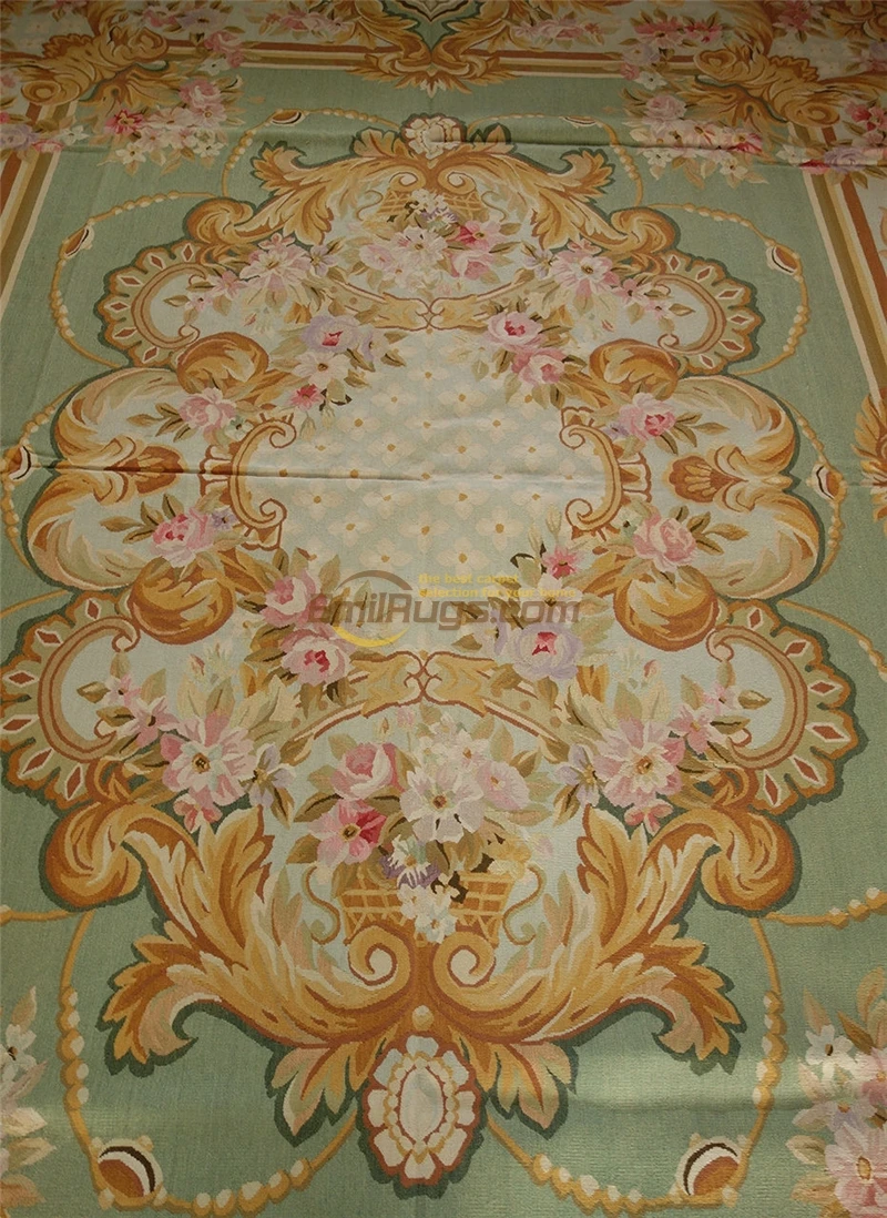Ручной работы aubusson ковер N-155g 6x9 2 ручной завязанный Украшение Дома Спальня gc8aubyg13