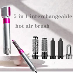 Hair Dryer Heat Comb 5 in 1 Electric Hair Curler Professional Hair Straightener Styling Tool Hair Household Detachable Brush Kit