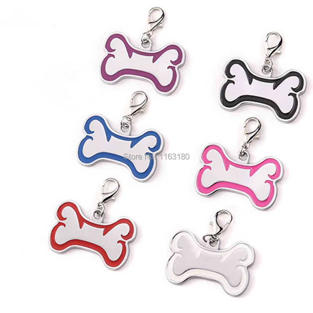 

1000 pcs/lot Personalied Engraved Anti-lost Dog Pet Dog Collar Pendant Accessories Cat Puppy ID Name Tag