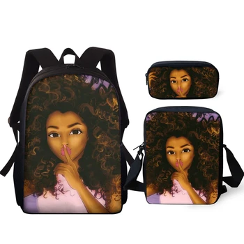 

Africa Girls Funny Emotion Print Waterproof School Backpacks 2020 Hot New School Book Bags For Teenagers Boys Girls