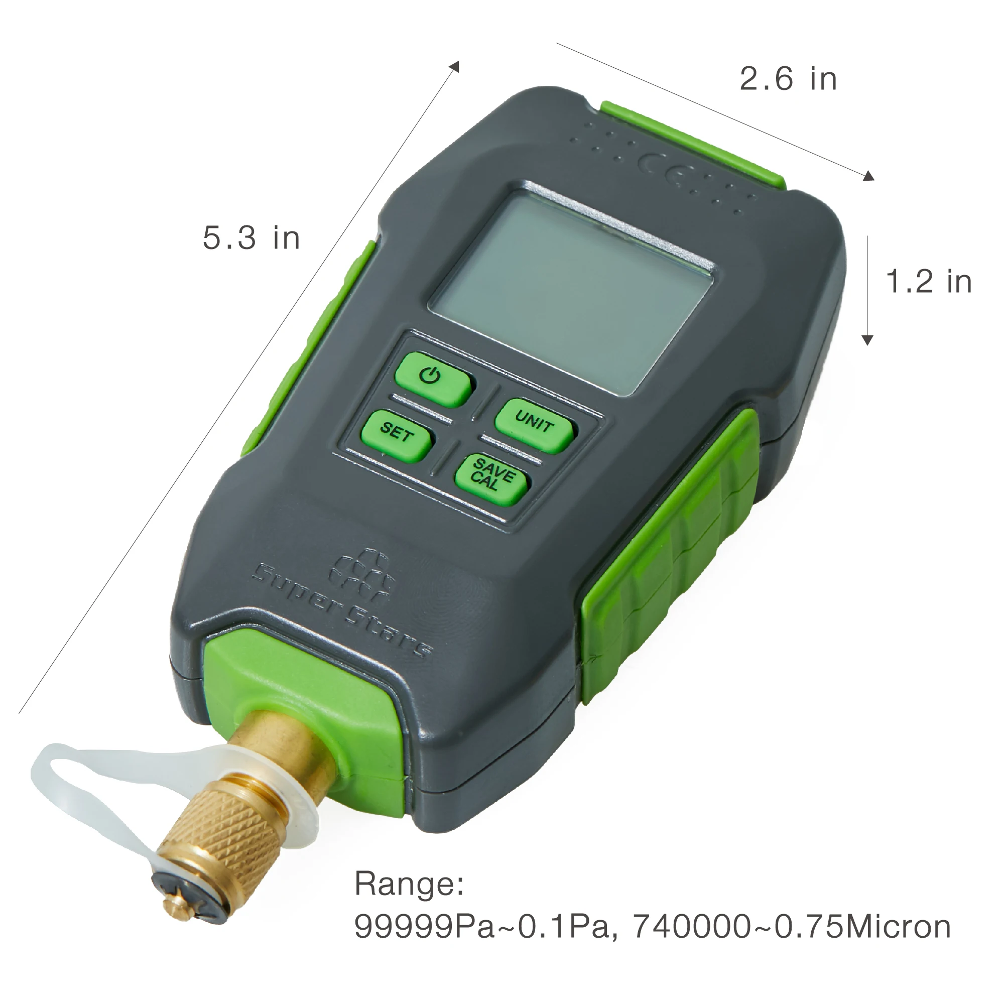 DSZH ST-VG90 Digital Vacuum Gauge Digital Display Electronic High-precision Pressure Counting Display Vacuum Gauge digital vacuum gauge