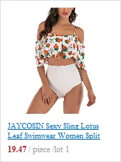 JAYCOSIN Girl Split Tube Top Swimwear women Personality Print Double-sided Clothes Summer New Swimsuit Beach Sexy Cute Bikini L 
