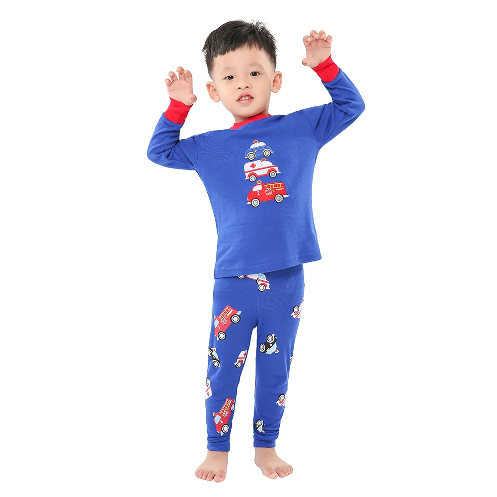Новые модные пижамные комплекты из 100 хлопка для маленьких девочек, детские пижамы с изображением радуги, единорога, животных, пижамные комплекты для мальчиков