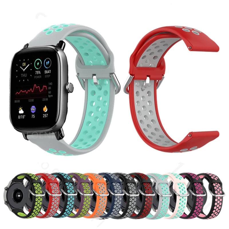 Colorful Strap For Huami Amazfit GTS 2 Mini 2e GTR 42mm Bip S U Pro Wristband Bracelet Polar ignite Unite Watch Band | Электроника