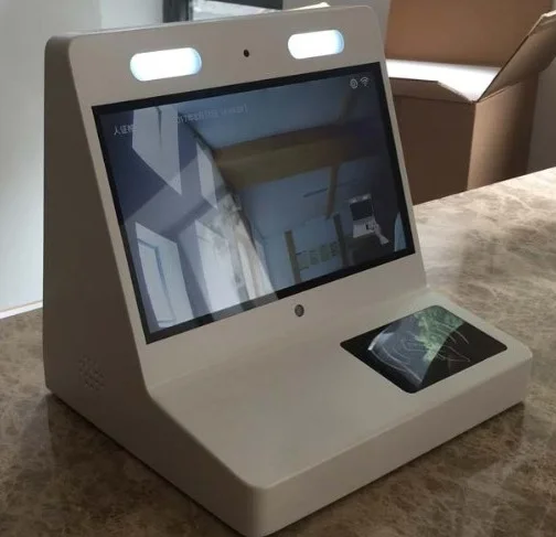 US $1.235.00 Check inout system touch screen with ID NFC reader IC card reader barcode scanner buit in