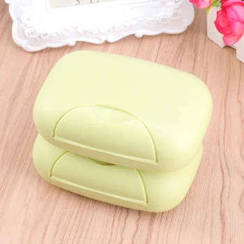 

Creative Portable Soap Dish Box Soap Holder Container Traveling Sealed Soap Case Size L (Blue)