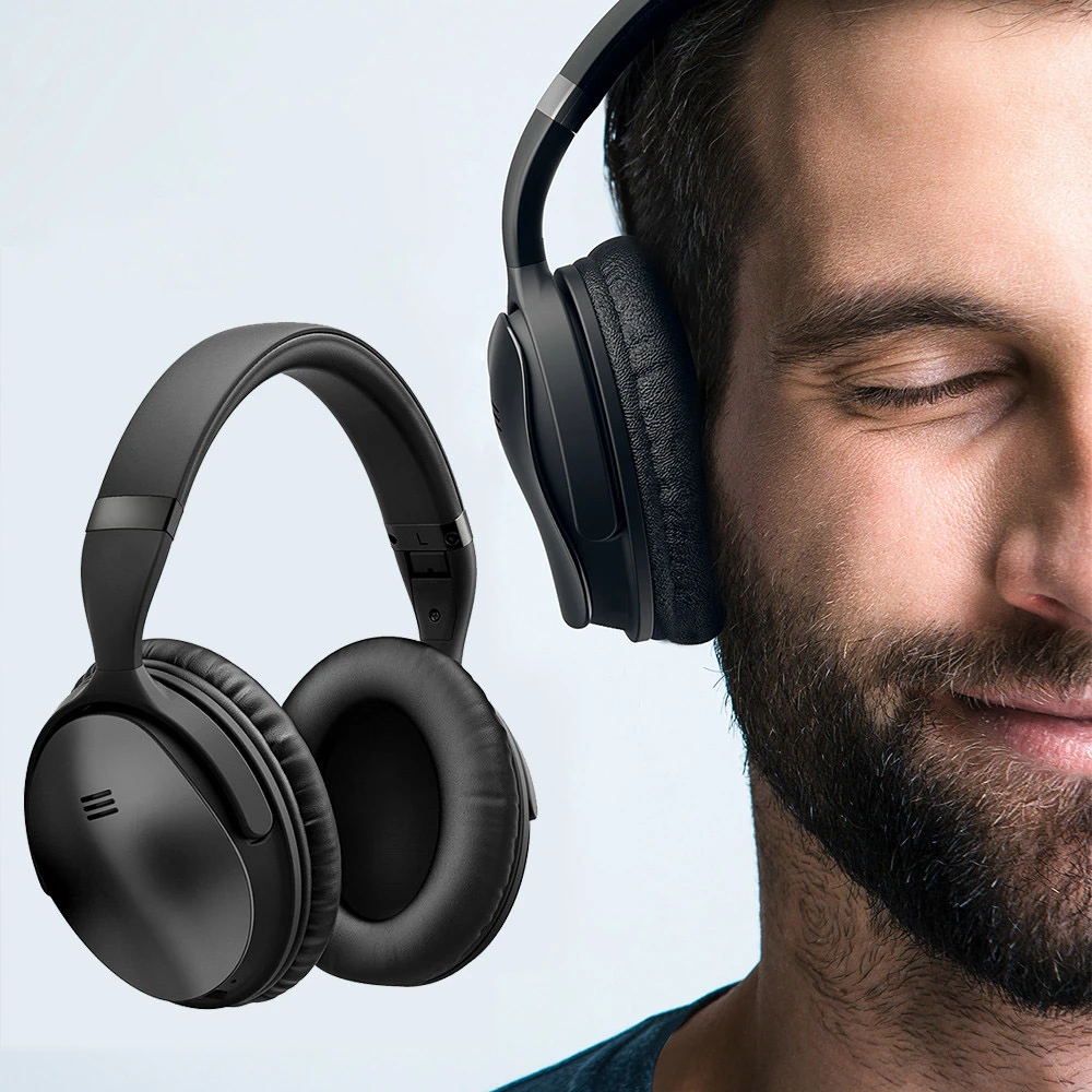 

H5 2nd 2Gen wireless Bluetooth headset ANC active noise cancelling with carrying case