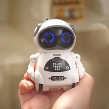 939A Pocket Robot Talking Interactive Dialogue Voice Recognition Record Singing Dancing Telling Story Mini Robot Toy For Baby