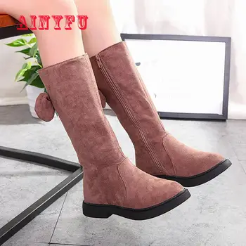 

Ainyfu Kids Fashion Princess Boots Leather Tassel Kids Snow Boots Girls Rhinestone Fringe Children Winter Non-slip Shoes B327