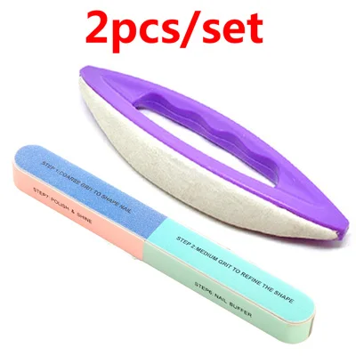 2pcs style 4 1 Набор Шлифовальная Пилка Для ногтей буферный блок Профессиональный Маникюр Педикюр Пена Полировка ногтей полоски блок Полировка Губка инструмент для дизайна ногтей - Цвет: 2pcs style 4