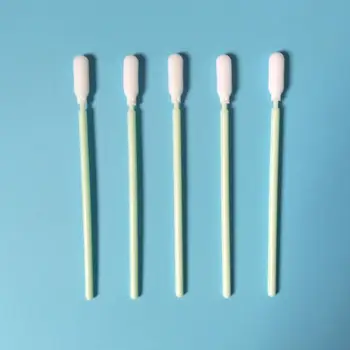 

100Pcs Small Flexible Head Disposable Cleaning Swab Sponge Dust Free Round Foam Tipped Sticks for Camera Optical Lens Printer