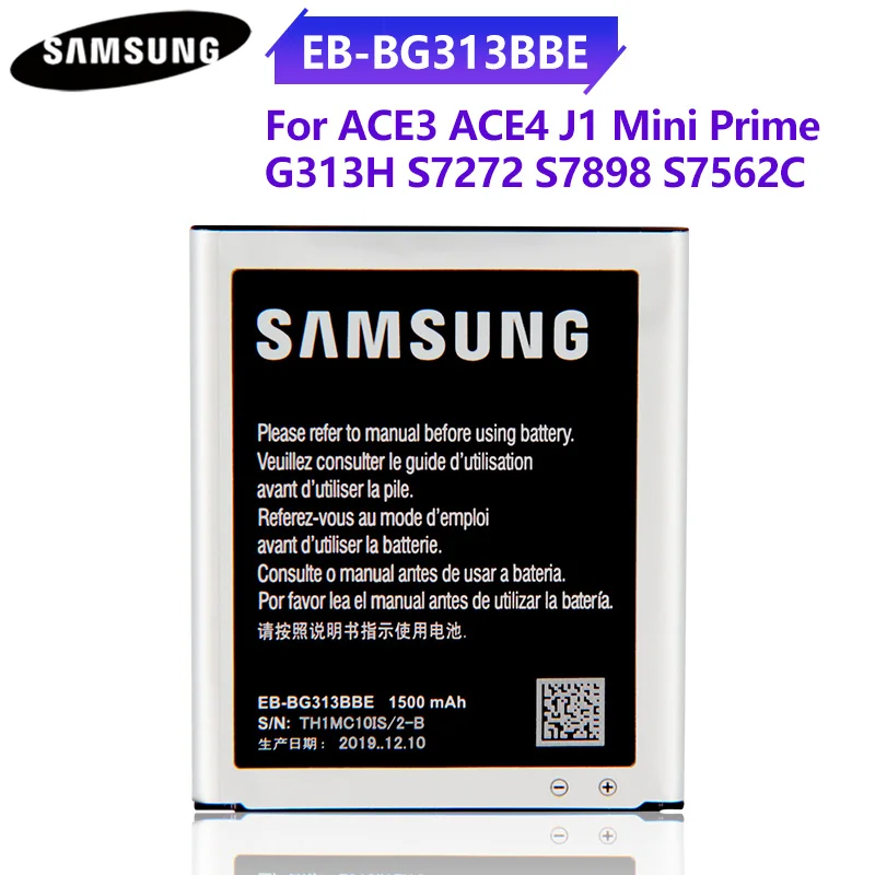 Оригинальная батарея для Galaxy EB BG313BBE J1 Mini Prime ACE 3 4 Lite /Neo G313H M S7272 S7898 SM J106F G318H