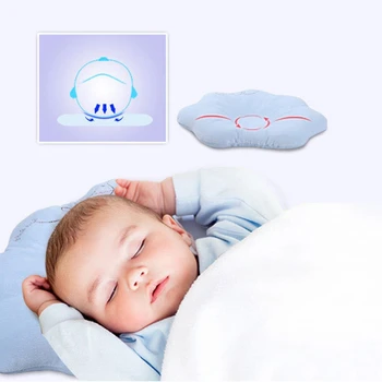 

Comfortable Cartoon Pillow Infant Support Prevent Anti Roll Baby Pillow Flat Head Neck Infant Cotton Cushion Baby Pillows yellow
