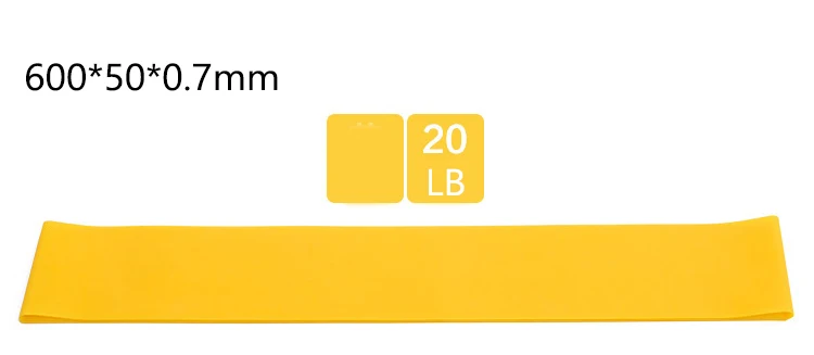 yellow(600) Эластичное кольцо для йоги, латексное кольцо для растяжения, спортивный растягивающийся пояс, эластичное кольцо для фитнеса, резиновая Тяговая петля для йоги - Цвет: yellow(600)