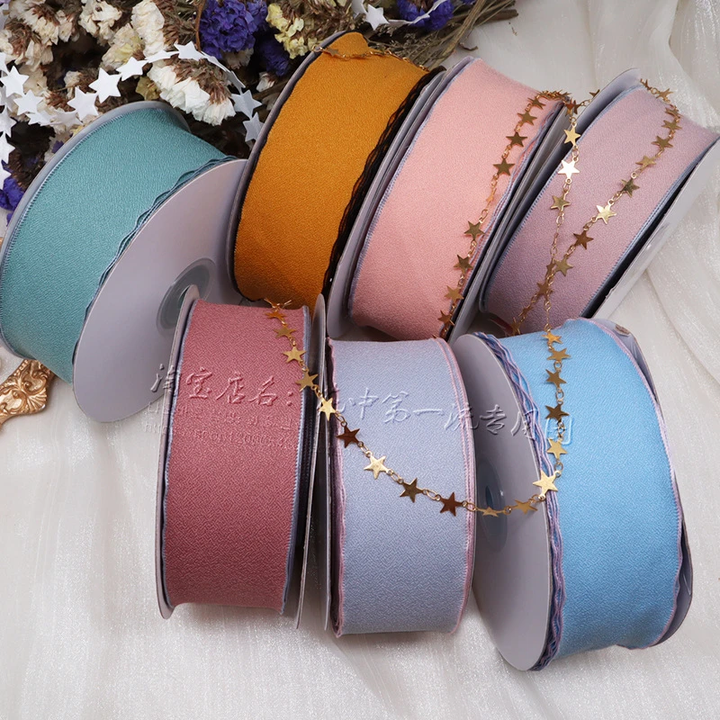 5ヤード4センチメートルシフォンシルクリボン布ストリップ装飾diyクラフトギフト花束の包装帽子衣類付属品 Ribbons Aliexpress