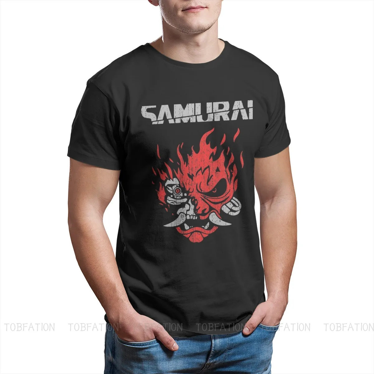 

Japan Samurai Oda Toyotomi Akechi Mitsuhide Bushi Ofertas Cool Pure Cotton Graphic Tops T-shirt