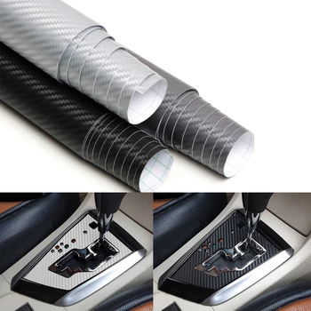 

30cmx127cm 3D Carbon Fiber Vinyl Car Wrap Sheet Roll Film Car stickers and Decals Motorcycle Car Styling Accessories Automobiles