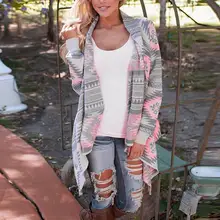 Женский кардиган с геометрическим принтом, повседневный свободный сексуальный негабаритный кардиган, пляжный хлопковый закрытый купальник, Пляжное платье a12