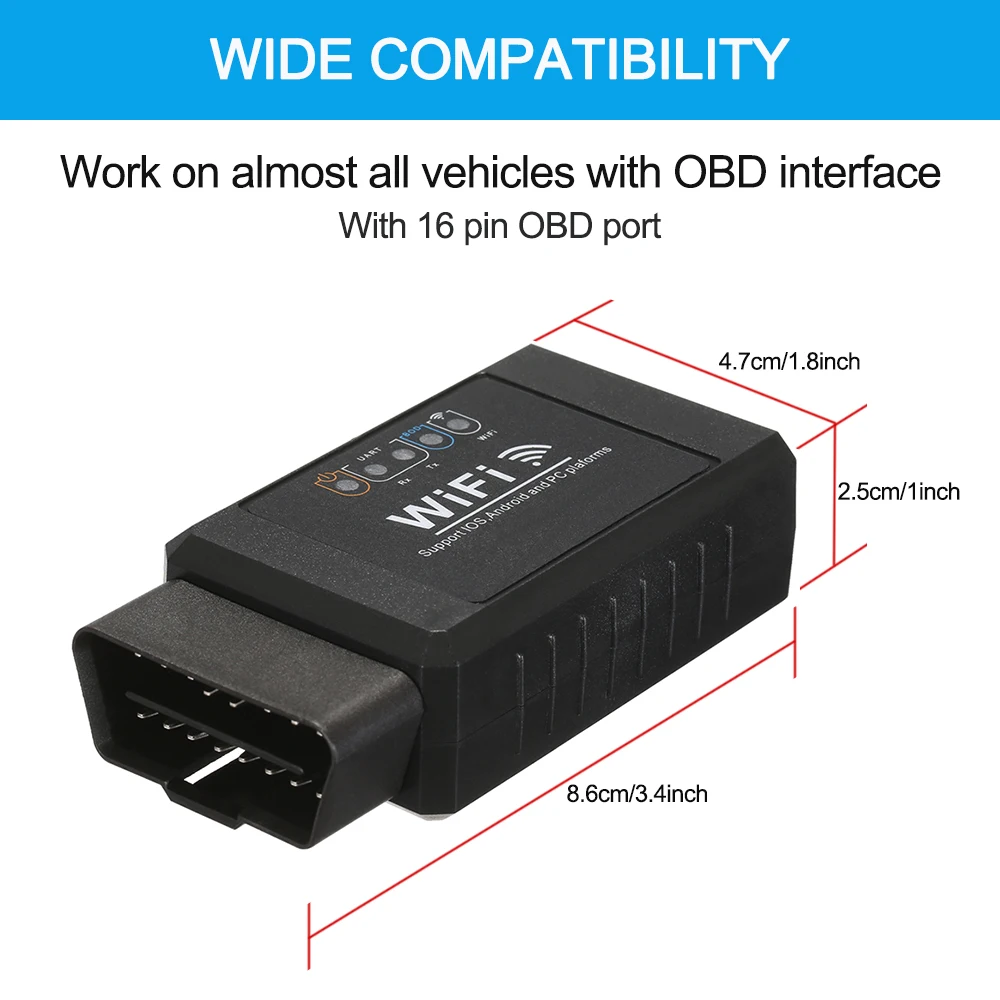 KKMOON лучший obd2 OBDII сканер запуска Инструмент детектор Wifi подключение диагностический инструмент для IOS Android Windows сервис