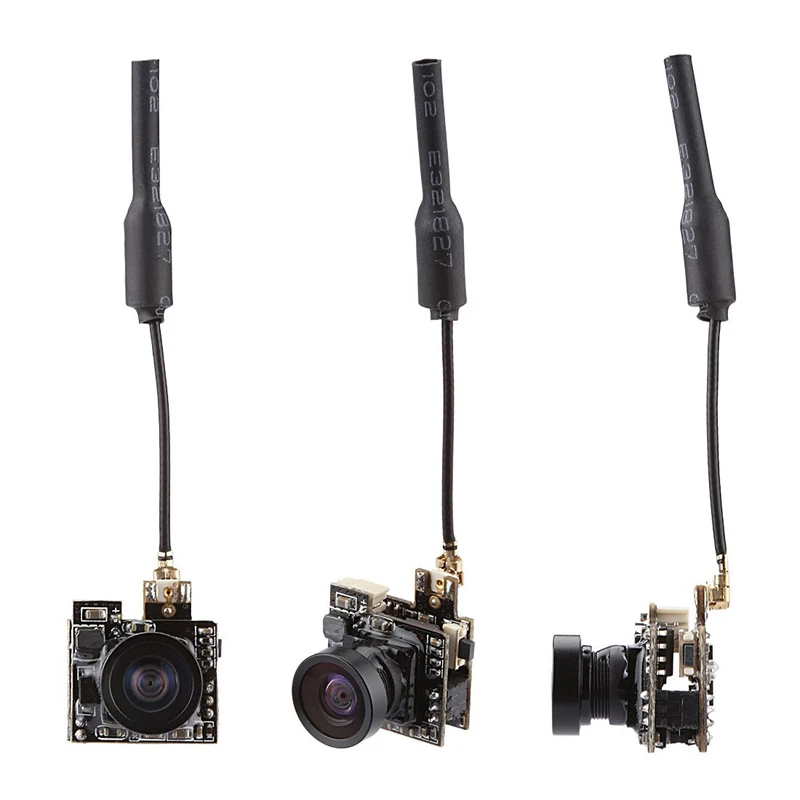

Hot Mini FPV Camera 800TVL w/5.8G 25mw 40CH VTX Video Transmitter 150m Long Range Launcher For Indoor Drone RC Hovercraft Car