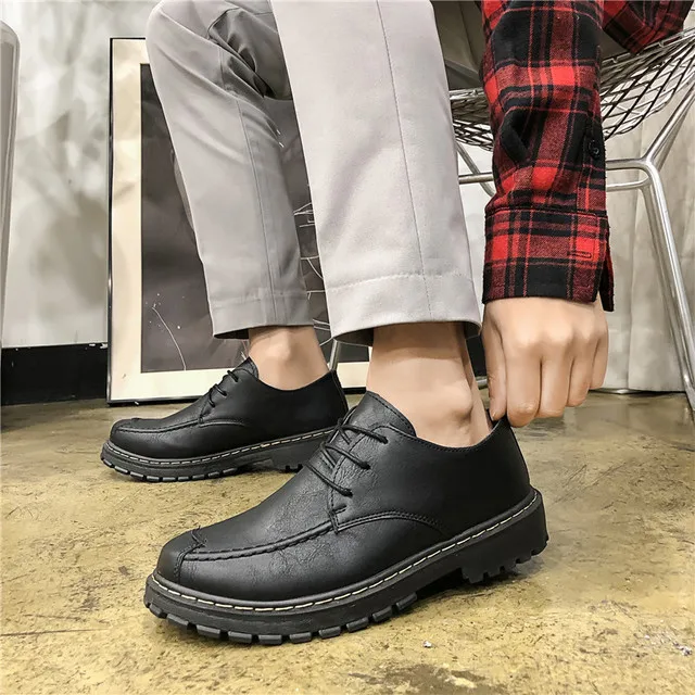 new men's casual shoes trend wild fashion men's shoes wholesale low to help thick-soled shoes tide shoes