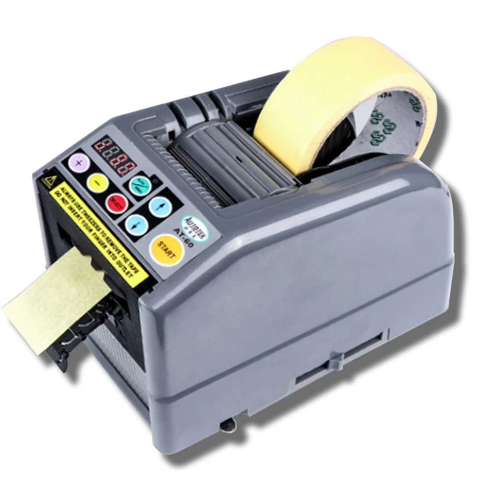 オート テープカッター 電動テープカッター マスキングテープ 自動テープディスペンサー 業務用 作業効率UP 包装梱包作業に最適 （6-60  mmテープ適用 梱包、テープ