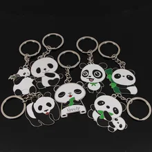 В настоящее время доступны креативная подвеска панды металлические брелки плоский масляный брелок капля для ключей Надпись Логотип