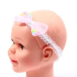 Для маленьких девочек повязка Детские аксессуары для волос одежда банты из лент новорожденных головной убор ободок подарок малышей тиара
