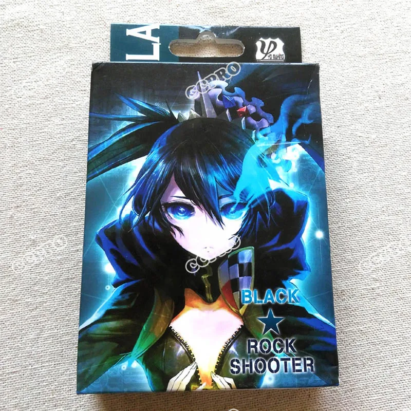 Аниме Black Rock Shooter Покер карты Kuroi Мату мультфильм мост Lovelive настольные карточки