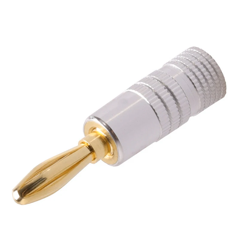 AOZBZ 8 шт. 4 мм динамик разъем типа "банан" Разъемы позолоченные