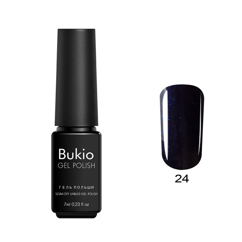 Bukio 29 чистых цветов Гель-лак 7 мл полуперманентные эмали замочить от УФ-гель лак для маникюра и ногтей дизайнерские украшения - Цвет: 24