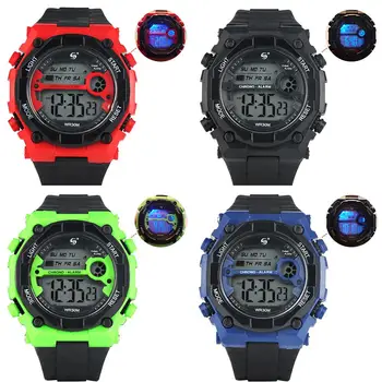 

Men's Watch LED Luminous Display Mirror Quartz Electronic Watch Fashion Sport Outdoors Multifunction Waterproof Digital Watch