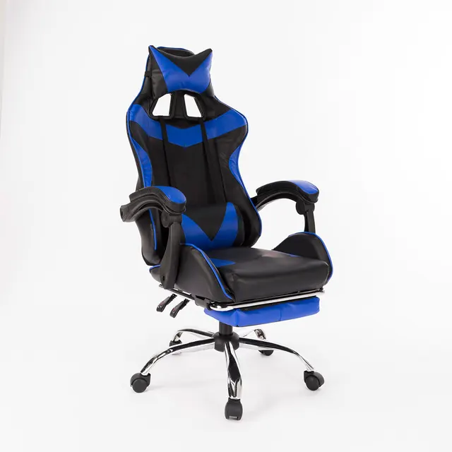 Ergonomic Computer Armchair With Footrest Office Gaming Chair Swivel  Lifting Lying Computer Seating Racing Chair Pu Leather - Office Chairs -  AliExpress