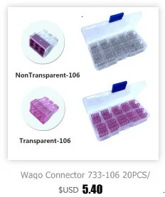 Разъем 222-413 10 шт./кор. клетка Весна Универсальный разъем Быстрый провод проводки проводников клеммный блок Китай