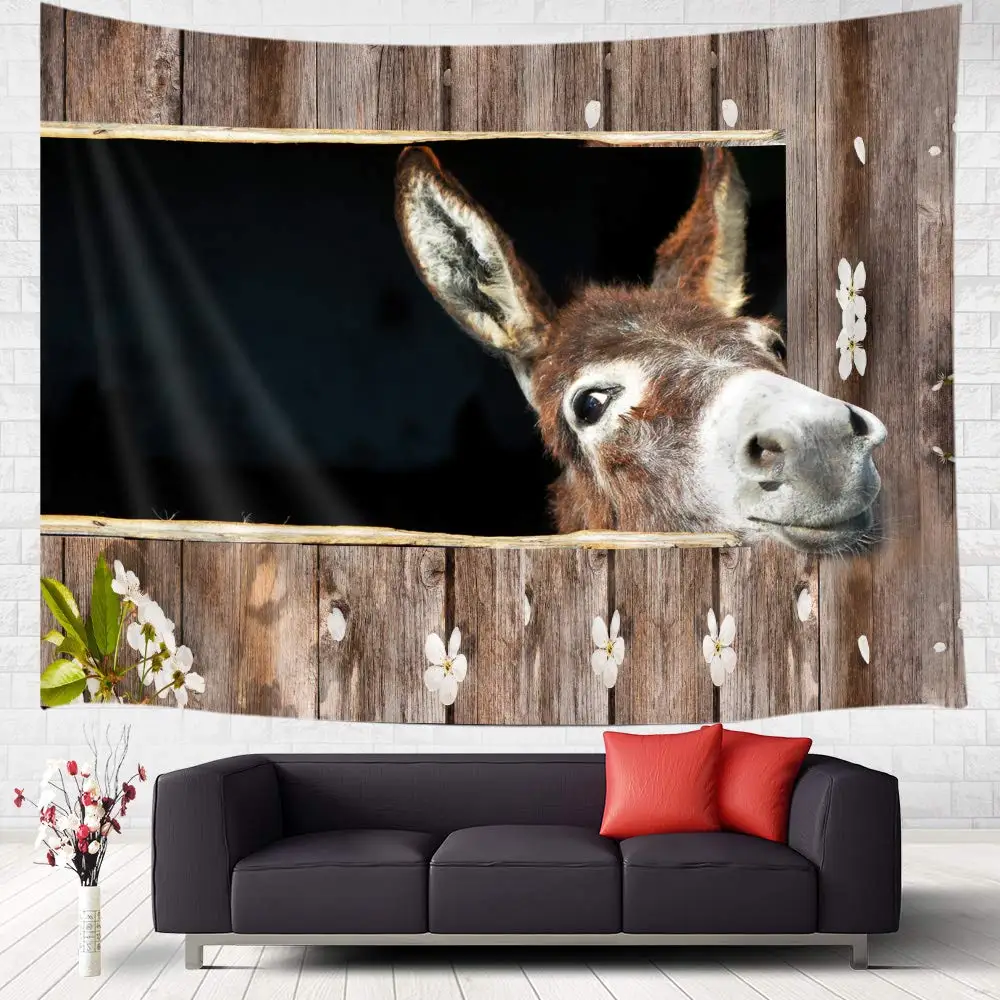 

Donkey Animal Lover Cute Funny Donkey Fantastic Decorations Wall Tapestry