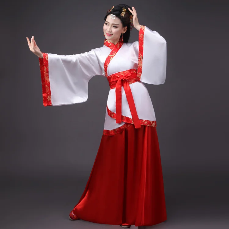 red Hanfu Национальный костюм для китайских танцев для мужчин древний Косплей традиционная китайская одежда для женщин Hanfu одежда для женщин сценическое платье - Цвет: red