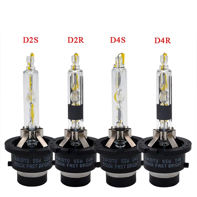 55W D2S D4S D2R D4R Bulb HID Headlamp For Toyota Lexus D2S D4S Fast Bright HID Ballast Bulb Kit D4S D2R D2S HID Bulb 55W 5500K (2)