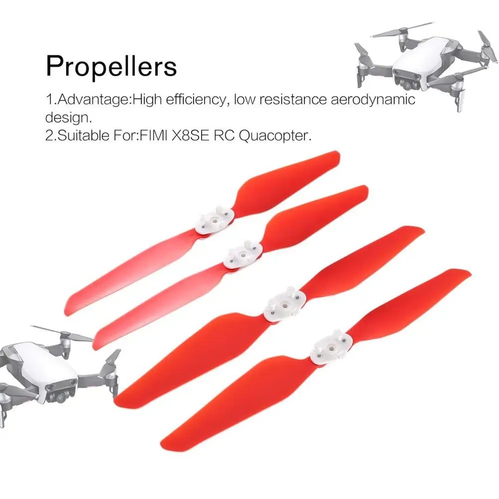 2 пары пропеллеров FI mi X8 SE оригинальные запчасти для радиоуправляемого квадрокоптера быстросъемные складные пропеллеры аксессуары для mi Fi mi X8 Se
