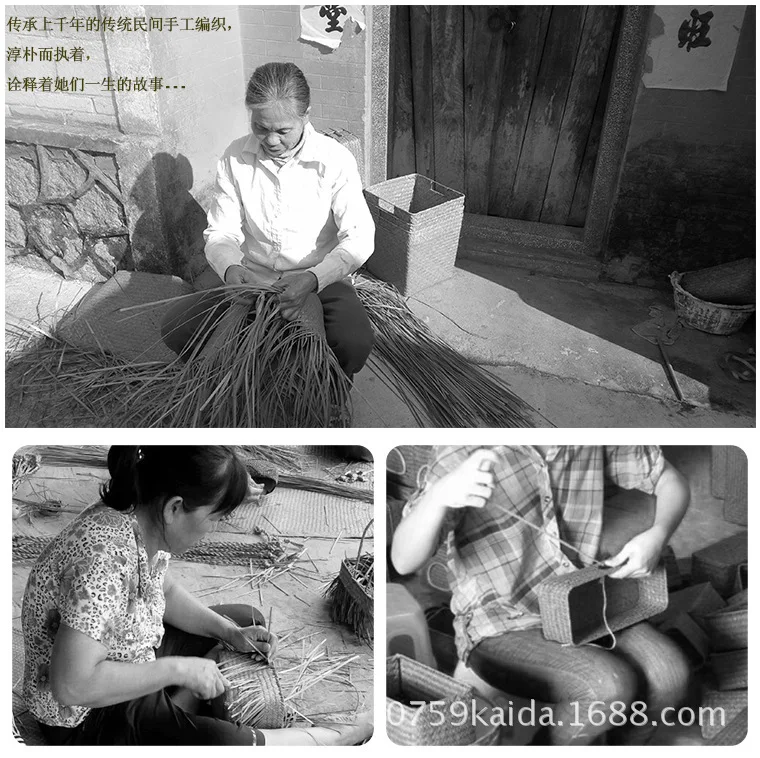 Seagrass ткачество держатель для салфеток Держатель для кухонный Органайзер простой стильный домашний декор Многофункциональный Panier Osier