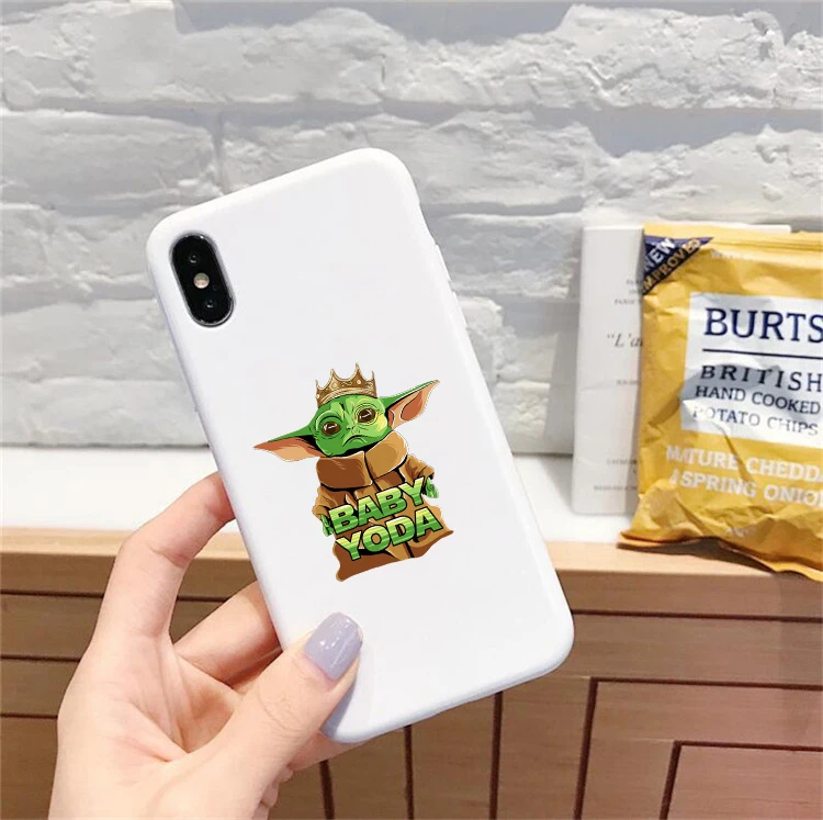 Baby yoda meme милый мягкий силиконовый цветной чехол для телефона, чехол для apple iPhone 6 6s 7 8 Plus X XR XS 11 Pro Max