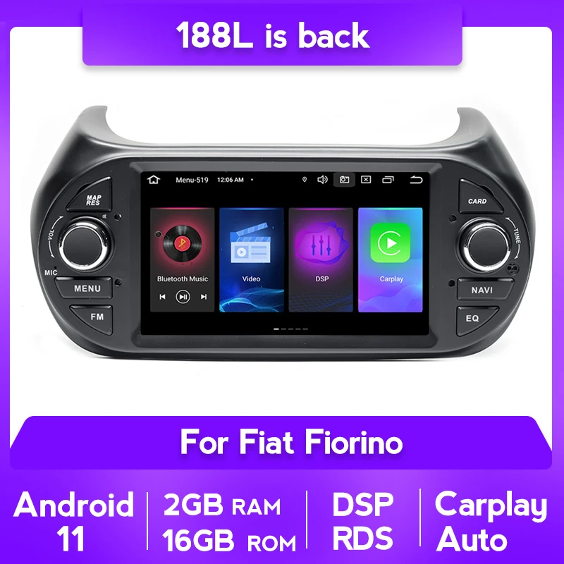 4 64g 7 Android 11 For Fiat Fiorino Qubo Citroen Nemo Peugeot Bipper Gps Navigation Car Multimedia Player Auto Radio Stereo Dsp Car Multimedia Player Aliexpress