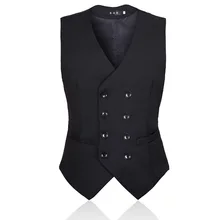 Костюм жилет мужской европейский и американский большой размер приталенный английский осенний и зимний мужской костюм для отдыха жилет