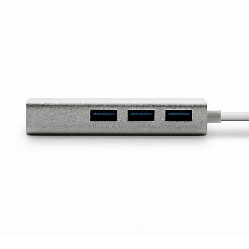 Usb type C концентратор до Rj45 1000 м гигабайт Ethernet 3 USB 3,0 до 5 Гбит/с скорость алюминиевого сплава оболочки USBC адаптер док-станции для Macbook